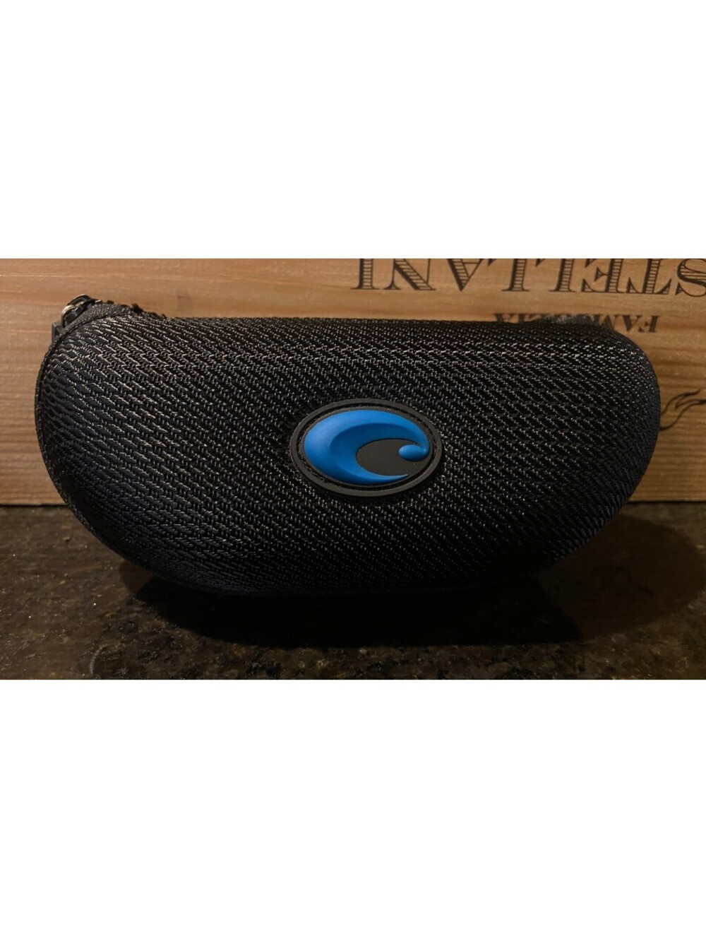Costa Del Mar Sunglasses Zippered Black Clamshell Case Sunglass Glasses Beach EU